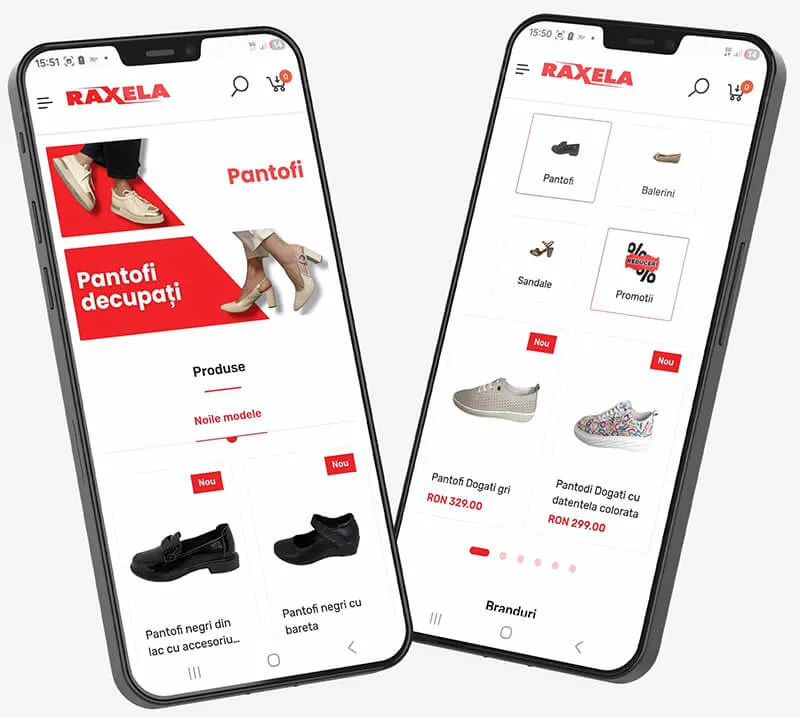 Footwear e-commerce store - Raxela | Viva Expert